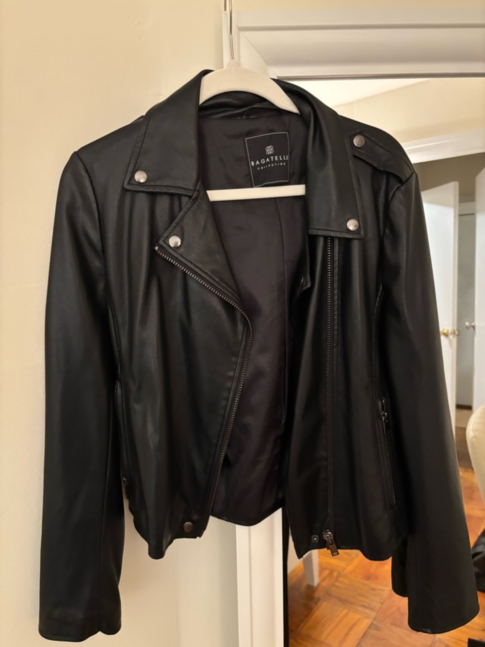 bagatelle Black Faux Leather Jacket